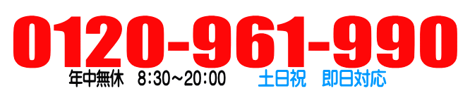 電話番号の画像　0120-961-990