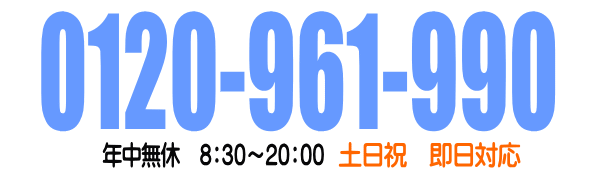 電話番号の画像　0120-961-990