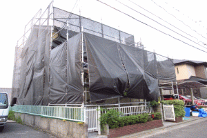 外壁塗装風景の画像